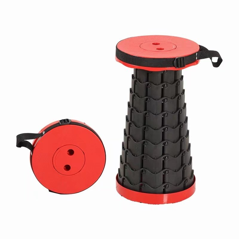 Banqueta Banco Retrátil Portátil Pesca Com Alça Telescópica