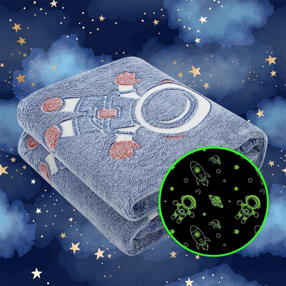 Manta Brilha No Escuro 1,80x2,00 Mt Varias Cores