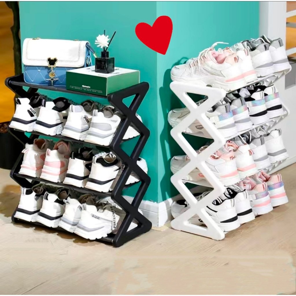 Sapateira Prateleira Sanfonada 4 Andares Organizadora Plástico Multiuso Sapatos