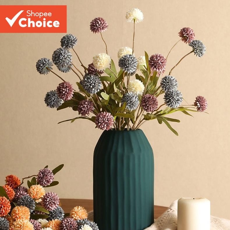 5 Cabeça Dente-De-Leão Artificial Casa Casamento Sala De Estar Decoração Simulação Flor De Vaso De Mesa De Flores Flowe